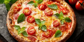 В цветах флага Италии: пицца Маргарита: пицца Маргарита