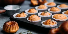 Мінімум зусиль. Гарбузові кекси з шоколадною крихтою