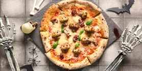 Пицца Грибные черепа: трендовый рецепт на Хэллоуин