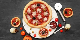 Пицца с привидениями: простой рецепт ужасно вкусной закуски на Хэллоуин