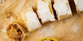 Яблучний штрудель: ідеальний рулет з тонким тістом філо та солодкою соковитою начинкою