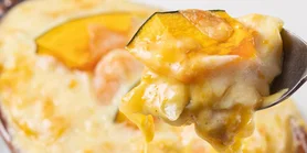 С соусом бешамель. Сырный гратен из тыквы