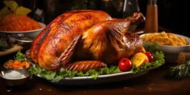 На День благодарения. Рецепт фаршированной индейки с апельсинами