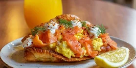 Ідеальний ранок: рецепт намазки з яєць і сиру до лосося до круасана