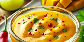 Пикантная заправка к салатам: с манго и чили