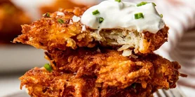 Картофельные латкесы: рецепт хрустящих еврейских драников: рецепт хрустящих еврейских драников