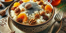 Рецепт кутьи без пшеницы: с рисом и курагой