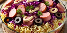 Рецепт бюджетного салата из Мивины: быстро и питательно