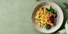 Ужин для всей семьи. Итальянская курица с рисом в одной сковороде