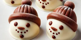 Рецепт шоколадных снеговиков: настолько милые, что их жалко есть