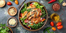 Рецепт салату з печеної курки та свіжих овочів на Новий рік