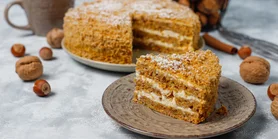 А-ля "Золотий ключик". Торт зі згущеним молоком та безе від Лілії Цвіт