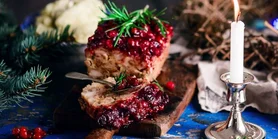 Рецепт хлібця з індички у глазурі з журавлини