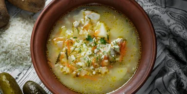 Рецепт согревающего рассольника с рисом