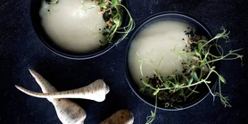 Сливочный суп из корня петрушки: рецепт веганского блюда